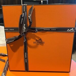 Hermès Orange Gift Box with Ribbon
